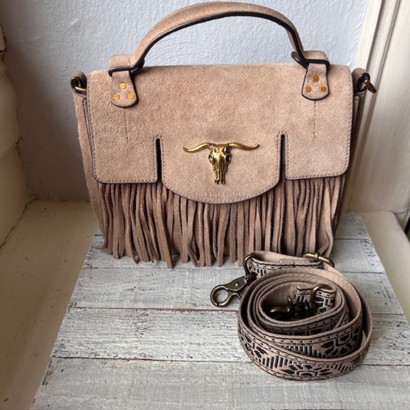 Polo Small Schooly Bag in Suede - Picture 1 of 10